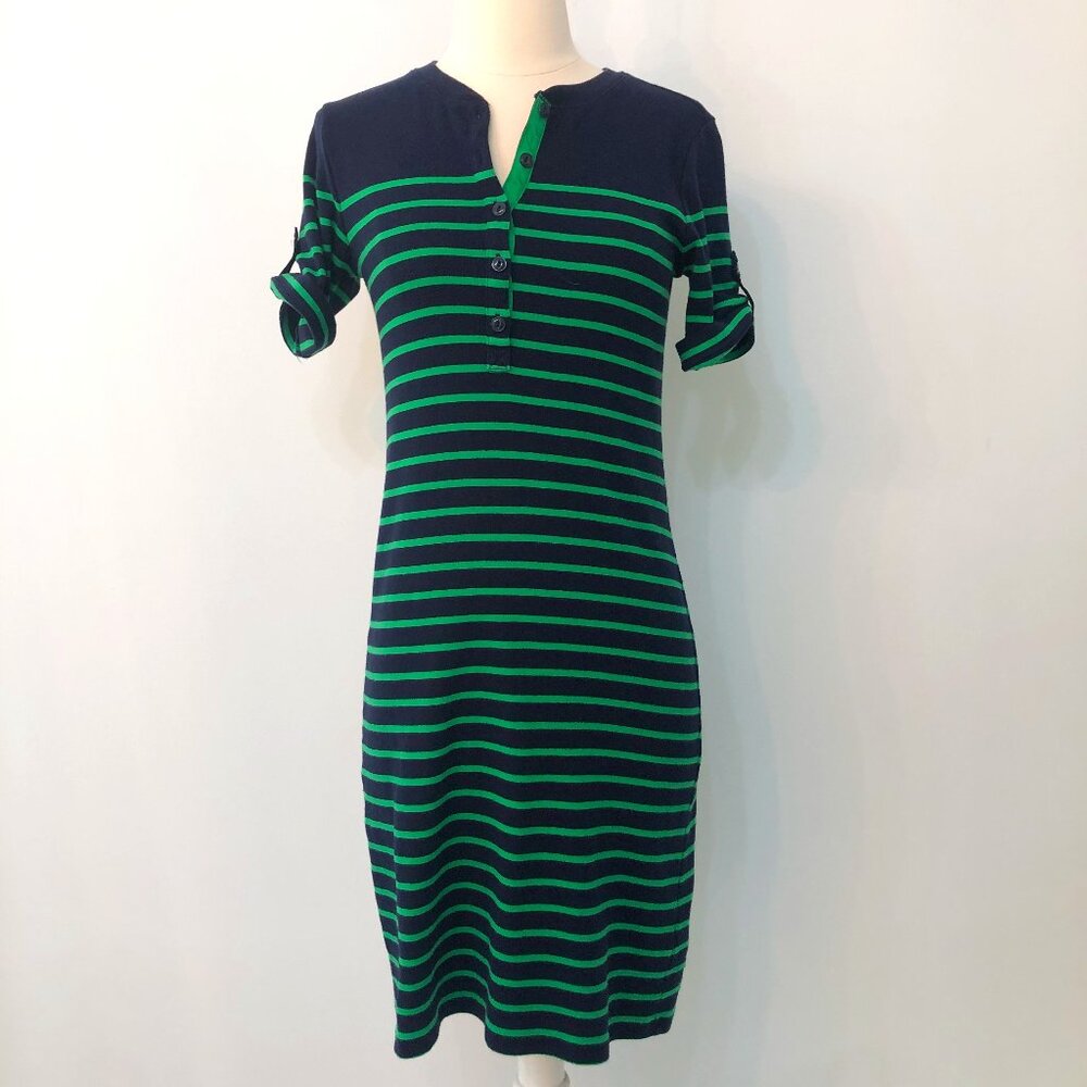 Lauren Jeans Company Ralph Lauren Striped Nautical T-Shirt Dress XS